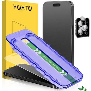 YWXTW 2 Pack Matte Screen Protector for iPhone 16 Pro 6.3 Inch + 1 Set Camera Lens Protector, Anti Glare Anti Fingerprint 16 Pro Glass Screen Protector, Bubble Free, Smooth as Silk
