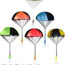 Parachute Toys for Kids, 6 Pack Tangle Free Outdoor Toys, Parachute Men for Kid, Small Toys for Kids Easterday, Halloween, Christmas, Birthday Gift, Unique Holiday Toy List 2026 Top Picks (Blue, Orange, Red, Green, Yellow, Army)