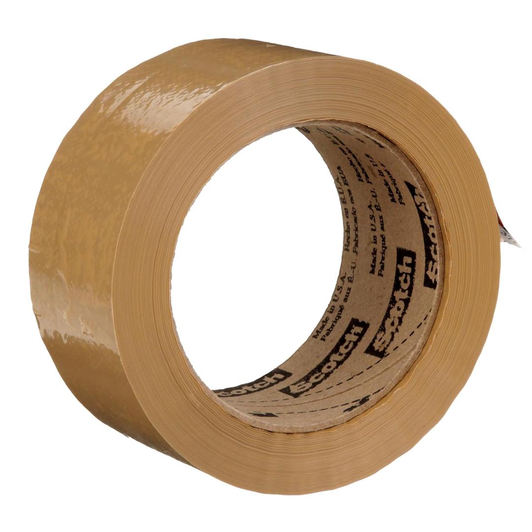 Scotch Box Sealing Tape 371 Tan, 48 mm x 100 m (Case of 36)