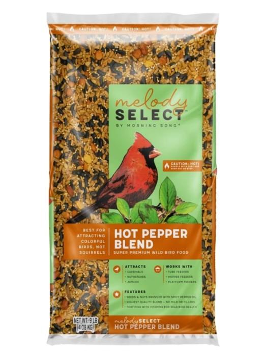 Hot Pepper Spicy Wild Bird Food, 9 Pound Bag