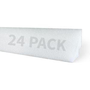 Blue Wave Peel and Stick Pool Cove for Above Ground Pools, 24-Pack Resilient HDPE Construction 98-Ft of Total Liner Coverage for up to 30-Ft Round or 18x33-Ft Oval Pools Sand Cove Alternative