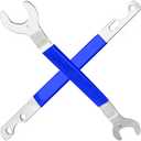 LUBKIVZA Professional Fan Clutch Removal Tool Kit with 32mm & 36mm Wrench Set and Water Pump Pulley Holder for BMW, Ford, GM, Dodge, Chevrolet, Jeep