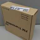 0.5W 0.1W Long Range FM Transmitter with LCD & 3.5mm Audio Cable - Ideal for Drive-in Church, School & Supermarket Events, Light Shows & Fireworks Display - Black