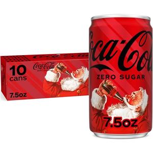 2 x Coca-Cola Coke Zero Sugar Diet Soda, 10 Pack Best By Aug 11 2025