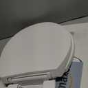 Round Toilet Seat, Standard 16.5 Slow/Soft Close Round Toilet Seat for Round Toilets, No-Slam Quiet-Close Lid, Easy-to-Install, White, Durable Never-Loosen Design