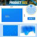 Fanfanwin 10 x 15 ft Pond Liner 20 Mil HDPE Blue UV Resistant Preformed Pond Underlayment for Outdoor Ponds Koi Fish Ponds Garden Fountain Waterfall Pool