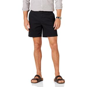 Amazon Essentials Men's Slim-Fit 7" Stretch Chino Short (36, Black)