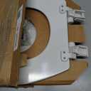 Mayfair Cassel Slow Close Toilet Seat, Easy Clean, Non Slip Premium Wood Seat, Easy Install, Made in USA, Round, White