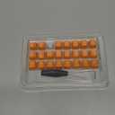 Ranked Rubber Keycap Set | Double Shot Translucent | OEM Profile for Mechanical Gaming Keyboard (Orange, 23 Keys)