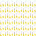 96 Pcs Duck Party Favors Plastic Duck Themed Keychains Yellow Birthday Party Gifts Bulk Cute 3D Keychains Small Ducky Backpack Charms Accessories for Birthday Baby Shower