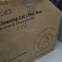 Self Cleaning Cat Litter Box, Ultra-Safe Protection Automatic Cat Litter Box, APP Control/Lower Entry/Large Capacity with 3 Rolls Liners & Mat