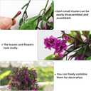 RECUTMS 2Pcs Artificial Hanging Flower Greenery Plants Faux Greenery Artificial Plants for Outdoors Hanging Basket Plastic Home Garden Wedding Party Decorations(Fuchsia)