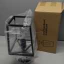 UpgradedSemi Flush Mount Ceiling Light, Black Industrial Ceiling Light Fixtures, Farmhouse Light Fixture for Hallway Stairway Garage Living Room Dining Room BalconyNot waterproof, Not for Outdoor