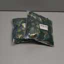 2 x Fur Table Runner,Table Runners 14x72 Inches,Snow Table Runner,Green and Gold Print Decorations for Party Birthday Friends Giving Wedding Dinning Table (Green)