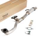 409 Stainless Steel Front Flex Pipe Y-Pipe Compatible with 2011-2014 Ford Edge 3.5L  Includes Gaskets & Clamps, Direct Fit Replacement Part 1:1 OEM Match OE# BT4Z-5G274-B (VK-F55693)