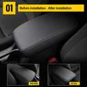 AOMSAZTO Armrest Covers for Corolla 2014-2019 Black Console Cushion for Corolla