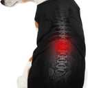 Back Brace for Dogs,Pet Back Support Vest for IVDD,Breathable Comfortable Spinal Surgical Recovery and Pain Relief Suit,Prevent Dog Back Disease,Black 2XL (XX-Large)