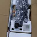 HUANUO Electric Standing Desk Frame with 3-Stage Adjustable Desk Legs, Brushless Motor, and 220 lbs Max Load, Home Office Height-Adjustable Desk Frame for Max 43.31 x 86.61 Desktop, Frame Only (Black)