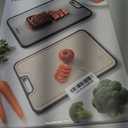 Titanium Cutting Boards for Kitchen, Non Toxic 2-in-1 Cutting Board Double Sided, Food Grade Chopping Boards for Fresh Meat Vegetable, Easy to Clean Large Size 1611