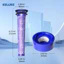 Keluke Vacuum Filter Replacement Kit Compatible with Dyson V7, V8 Animal, V8 Absolute & SV10 Cordless Vacuum Cleaners, Replaces Part # 965661-01 & 967478-01 (4P)
