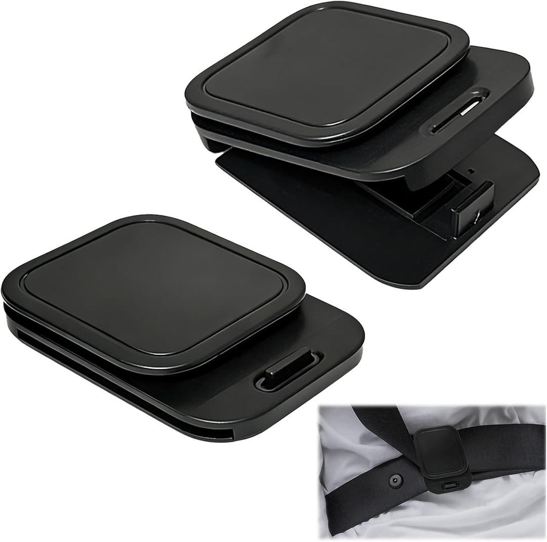 Seat Belt Clips, Adjustable Anti - Slip Car Clips Shoulder Comfortable Adjuster for Adults Car Sedans SUV RV MPV Seat, Comfort & Safety Accessory for Car (2)