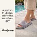 Dearfoams womens Slipper Memory Foam Summer House Shoe Beatrice Terry Slide (Gray), Size L(9-10)