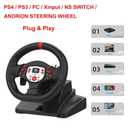 DOYO PS4 Steering Wheel and pedals and shifter, volante para PC, 180°gaming racing wheels Dual-Motor Feedback Driving Force for PS3/PS4/PC/Switch/Android