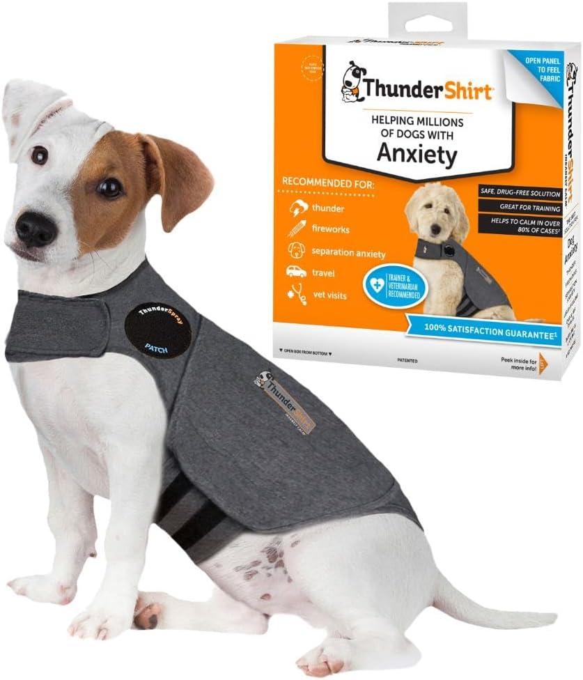 ThunderShirt for Dogs, Small, Heather Gray Classic - Dog Anxiety Relief Calming Vest