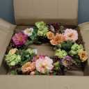 Nearly Natural 24" Peony Wreath, 24in, Mixed