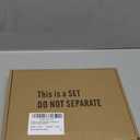 Probrico (10 Pack Flat Black Modern Cabinet Handles 5 Inch(128mm) Hole Center Stainless Steel Drawer Dresser Pulls Square Kitchen Cabinet Hardware