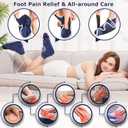 CAMECO 1 Pair Foot Heating Pad for Feet Neuropathy, Heated Foot Warmers for Women Men, Under Desk Plug in Foot Heat Therapy Pad for Feet & Ankles Plantar Fasciitis Pain Relief, 86-158 Temperature