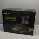 Aeitto Cold Press Juicer,Masticating Juicer Machines with Wide & Dual Feed Chute for Vegetables and Fruits, Self Feeding for Juice Extractor, Large Capacity, High Juice Yield, Easy to Clean