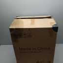 Aitjunz 25" Tall Modern Nightstand with Charging Station, 23.6'' Wide Wood Bedside Table w/2 Storage Drawers, Large Mid Century End Table for Bedroom, Living Room, Curved Profile Design, White