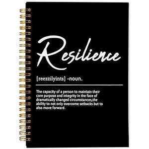 Ecezatik Inspirational Spiral Notebook,Inspirational Journal,Inspirational Journal for Women Men Writing,Resilience Spiral Notebook 8.3×5.5 Inch with Riley's Planner 2024-2025 Academic Year, 18-Month Diagonal Weekly Planner
