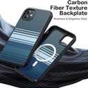 Magnetic for iPhone 11 Phone Case-Compatible with MagSafe-Carbon Fiber Texture-Slim Military Grade Drop Protection Phone Case for iPhone 11 6.1",Camouflage Blue