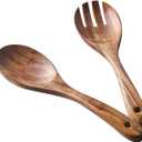 Muso Wood Acacia Salad Servers,10-inch,set of 2 (Acacia salad servers)