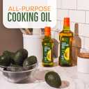 2 x BetterBody Foods Refined Avocado Oil, Non-GMO Cooking Oil, Kosher, Keto and Paleo Diet Friendly, Frying, Baking, Avocado Oil, 500 mL, 16.9 Fl Oz