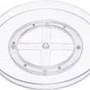 Amazon Basics Clear Lazy Susan Turntable Organizer for Organization, 12-Inch, 2-Pack
