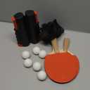 Ping Pong Paddles Set, Portable Table Tennis Paddles Set with Retractable Tennis Net, 2 Rackets, 6 Balls and Carry Bag for Indoor/Outdoor Games