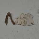20pcs Cat Wood DIY Crafts Cutouts Blank Wooden Cat Shaped Hanging Ornaments with Jute Twines Wood Tags for Baby Shower Wedding Birthday Party Decorations