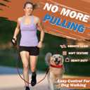 6 FT Red Strong Rope Dog Leash with Comfortable - Padded Handle Heavy Duty Loop Leash | Highly Reflective No Pull Pet Training Threads Leashs for Medium Large Dogs