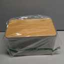 Hudgan Breadbox for Kitchen Countertop, Bread Storage Container with Bamboo Lid for Homemade Bread,Toast, Bagel, Donut, Cookies and Baguette, Large Corner Breadbox Keeper for Muffin