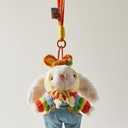 Bunny Ornament - Handmade Rainbow Bunny Ornaments, for Girls, Backpack Ornament and Home Decor.