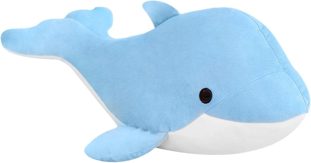 Dolphin Stuffed Animals Plush Pillows Soft Sea Animal Plush Dolls Stuffed Animal Plushies (Sky Blue-10.5Inch)