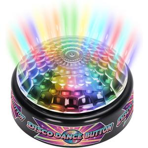 FunisFun Disco Dance Button with 5 Classic Disco Songs, Funny Sound Button for Party Supplies, Novelty Toys for Playing Jokes, Gag Gifts for Office Coworkers and Adults