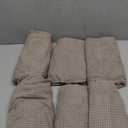 NORTHERN BROTHERS Chair Covers for Dining Room 6 Pack, Kitchen Chair Covers Protector for Dining Room（Taupe）