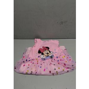 Disney Minnie Mouse Toddler Girl Dresses 1 Pack Pink Sleeveless Character A-Line Sundress Set Birthday Summer Outfit Clothes 4-5T (Pink)