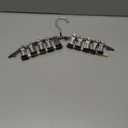 Legging Hangers for Closet Organizer, Hat Hangers for Closet 2 Pack with 10 Clips Holds 20 Leggings, Legging Hanger, Pants Storage Organizer Suitable for Socks, Panties, Underwear, Pants (Black)