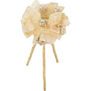 Radiant Earth Calcite and Mica Tripod Candle Holder