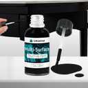 2 x White Touch Up Paint, Multi-Surface Touch Up Paint Pen For Cabinet, Furniture, Wall, Porcelain, Semi Gloss Appliance Paint Cover Scratches Interior & Exterior House Paint, 30ml, Black (1.5 Fl Oz (Pack of 1))